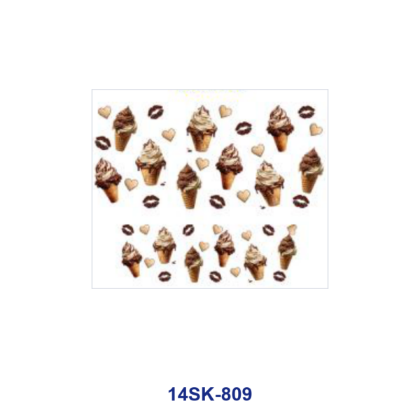 Wholesale 2/4/8pcs Gourmet Pastry Dessert Print Mini Cup Keychain Sticker