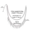 oly-31522c9b6521d3763888267033f6475b Wholesale Punk Style Double Layer Fringe Rivet Clavicle Necklace, Fashion Jewelry Accessory for Casual Everyday Gift