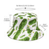 Wholesale Fashion Reversible Cucumber Print Bucket Hat Sun Protection Everyday Style