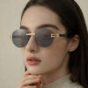 oly-31581c922d748ad12af4937b691c5ed9 Wholesale Trendy Rimless Round Sunglasses Gold Frame Gray Lens UV400 Sun Glasses for Vacation Travel Fashion Accessory