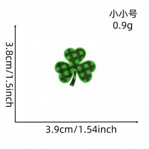 Green leaf small size cloth stickers 4#