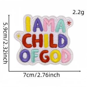 Cartoon english fabric patch #1