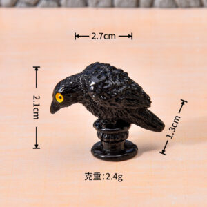 Crow bows its head