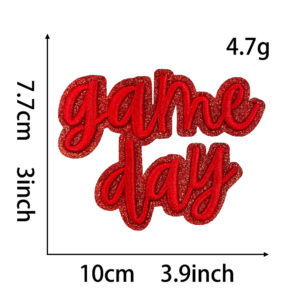 Hot melt glue*red*three-dimensional embroidery gameday