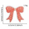 oly-31aa48e423f2cd9b8862c9bac2e44b2e Wholesale Embroidered Sweet Pink Bow Patch - Trendy Fashion Accessory for Bags and DIY
