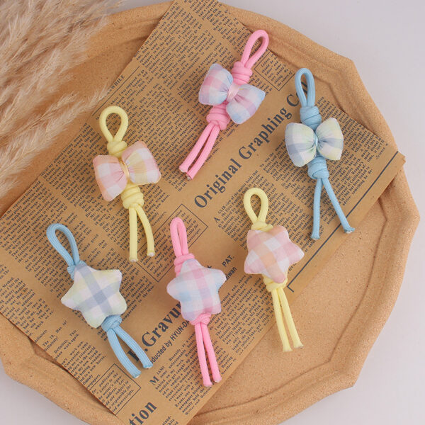 oly-31ae7dbd24edc8ef4191a11fc08cf09b Wholesale Bow and Star Silicone Phone Charm Keychain Decorative Accessory for Bags Gifts
