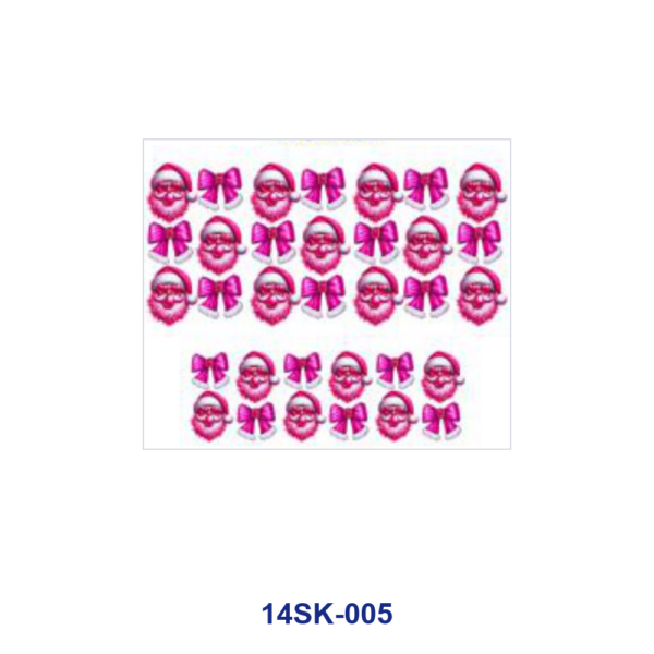 oly-31bcb1cc7e10ead4f67701beadc64c74 Wholesale 2/4/8pcs Christmas Santa Bow Mini Cup Keychain Sticker