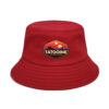 Wholesale Trendy Sunrise Print Fisherman Hat Unisex Sun Protection Outdoor Dome Hat Short Brim Black Resale Accessory