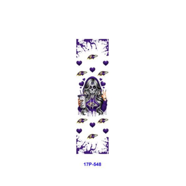 Wholesale 2/8/16pcs Skull Girl Sport Team Splash Ink Heart Series UV DTF Pen and Bookmark Stickers
