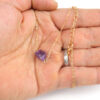 Wholesale Natural Agate Pendant Necklace Cross Chain Handmade Fashion Jewelry Accessory
