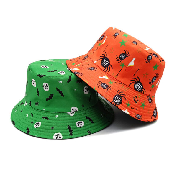 Wholesale Halloween Printed Bucket Hat Unisex Sun Protection Fashion Accessory Gift
