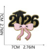 oly-31e491f46cad53b4bf6ed3236f51ef4c Wholesale Polyester Graduation Embroidery Patch Trendy Clothing Decoration for Students