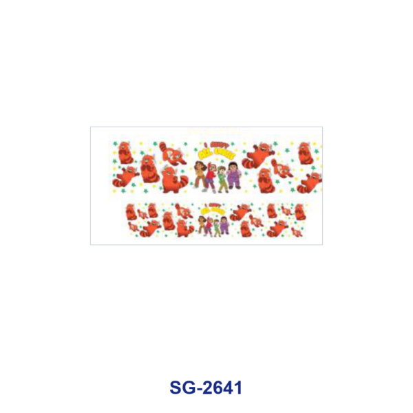 Wholesale 8pcs Cartoon Valentine Heart Print 3oz Cup Stickers Wrap OLY Exclusive