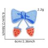 Wholesale Fresh Blue Embroidered Cartoon Patches Iron On Decorative Accent for Clothing and Crafts