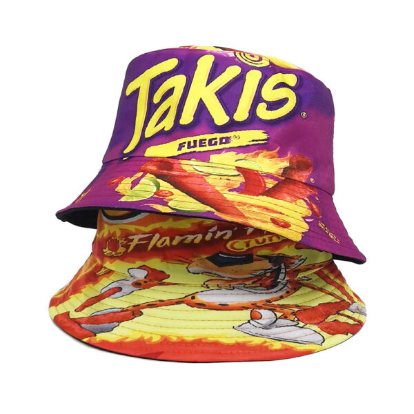 Wholesale Food Print Double Sided Fisherman Hat Fashion Accessory for Gift Resale