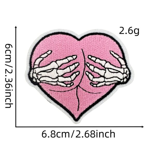 Wholesale Embroidered Cartoon Ghost Skull Patch Decorative Clothing Accessory for Boutique Resale