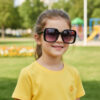 oly-321c1660f1859d53e71a1bed9bf4a17e Wholesale Children's Square Sunglasses UV400 Sun Protection with Ring Detail Trendy Kids Fashion Accessory