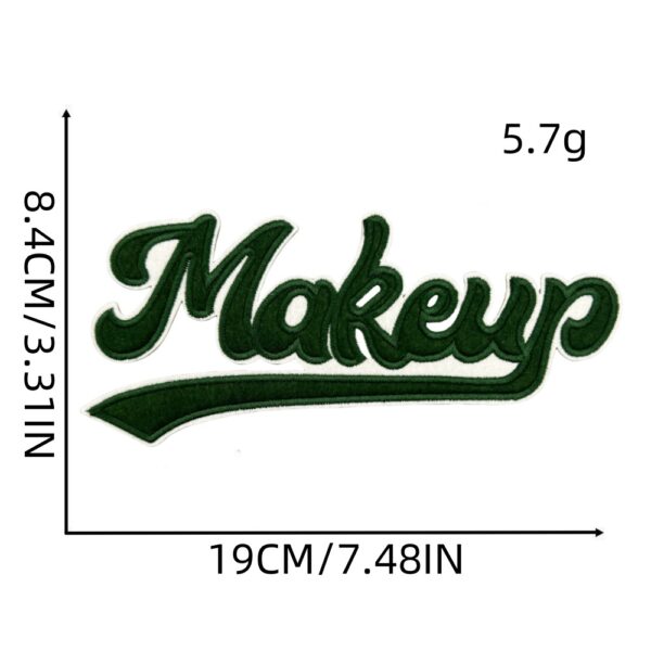 oly-324cbde22cc686339ca268a902746f13 Wholesale Fashion English Letter Embroidered Patch Polyester Thread for Baggage Accessory