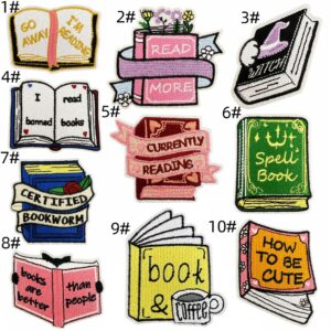 Cartoon book cloth stickers set of 10 pieces
