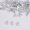 oly-324f94bf5bf411e3d92f0039f90f0405 Wholesale Hollow Five Pointed Star White Tone Alloy Charm DIY Jewelry Bag Charm Fashion Accessory