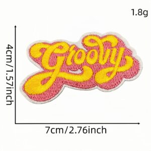 Orange-yellow fabric patch #3