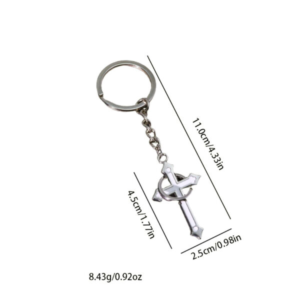 Wholesale European Style Cross Keychain Zinc Alloy Car Key Accessory Fashion Bag Charm