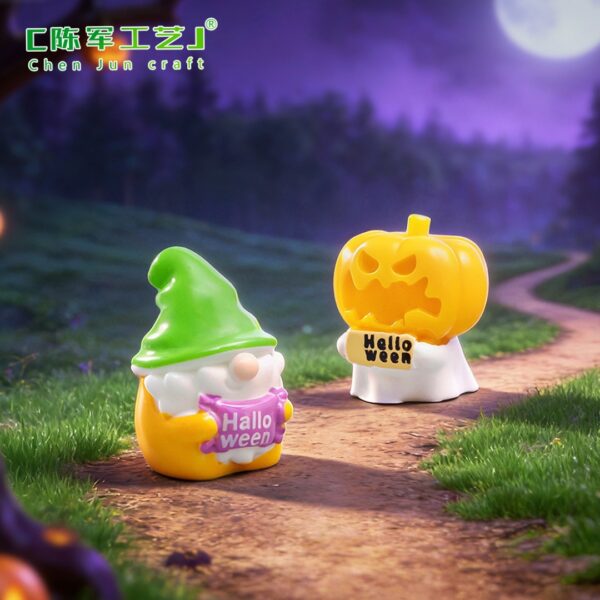 Wholesale Cute Resin Mummy Dwarf Figurine Halloween Desktop Decoration DIY Craft Accessory