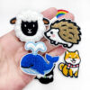 oly-328d349791ecdd7f5b64af684da6bff9 Wholesale Cartoon Animal Rainbow Sun Whale Towel Embroidery Patches, Chic Fashion Accessory for Shoes and Bags