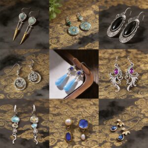 oly-3291760badf5146afafd5442abd4c4b5 Wholesale Vintage Zinc Alloy Round Flower Tassel Earrings Trendy Jewelry Accessory for Party Wear or Boutique Resale