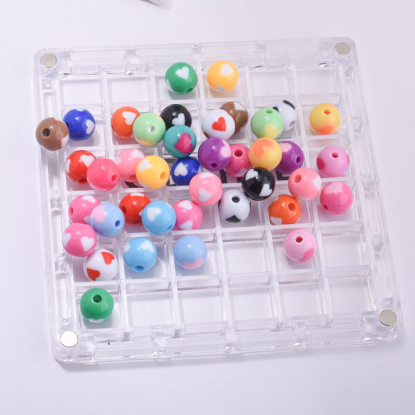 oly-32afed49ba6fe373cefd67cb4693b93e Wholesale Light Luxury Style Acrylic Heart Beads 12mm Mixed Colors DIY Jewelry Accessory for Everyday Wear or Gift