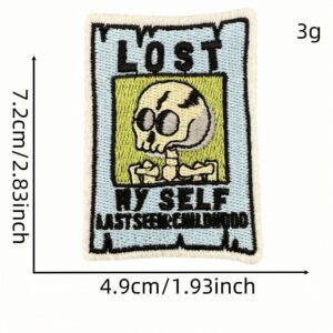 Cartoon skull cloth sticker 11 #