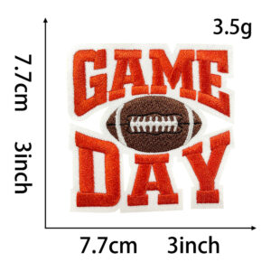 Heated melt glue *orange * no rules *gameday football