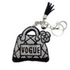 Wholesale Rhinestone Letter Keychain Bag Charm Car Key Accessory Gift