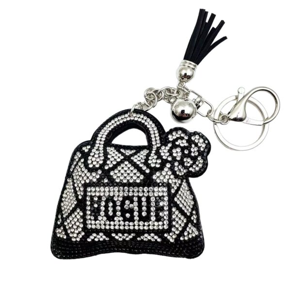 Wholesale Rhinestone Letter Keychain Bag Charm Car Key Accessory Gift
