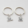 Wholesale Alloy Keychain Pendant I Love My Husband Wife Design European Style Gift for Couples