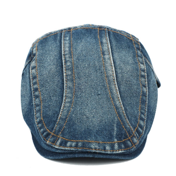 Wholesale Washed Denim Cowboy Hat with Stitching Everyday Sun Protection Cap for Resale