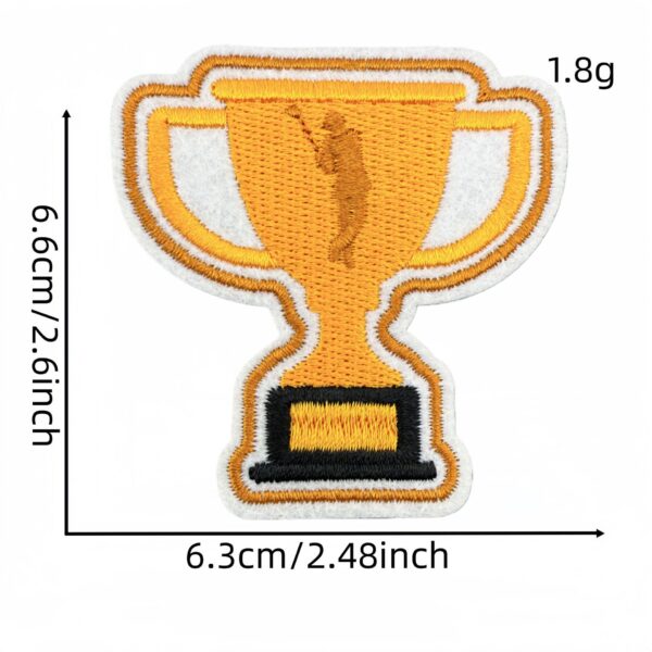 oly-331e06ca12adcb9540c2108b1d87b186 Wholesale Polyester Thread Golf Embroidery Patch Cartoon Design Boutique Fashion Accessory