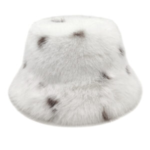Wholesale Trendy Faux Fur Bucket Hat Women's Winter Warm Cap Fashion Accessory Gift