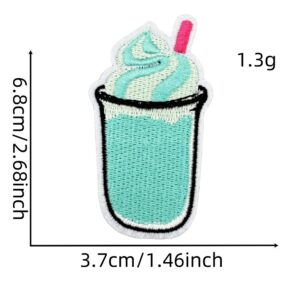 Hamburger ice cream cloth sticker 8#