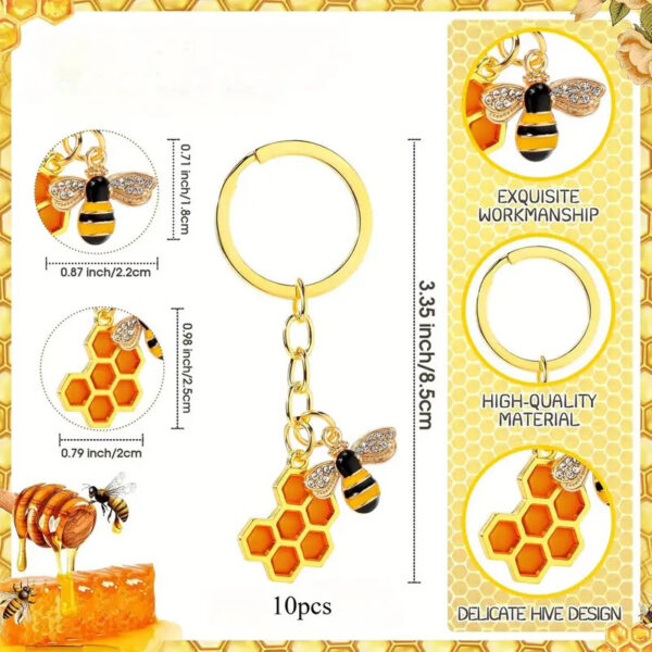 oly-3334d54c0776a9e6d15f96f1b7974b1c Wholesale Alloy Bee Pendant Keychain Cartoon Style Fashion Accessory for Party Gifts