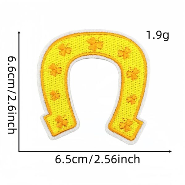 Wholesale Irish Clover Embroidered Patch Polyester Thread Fashion Accessory