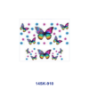 Wholesale 2/4/8pcs Watercolor Butterfly Floral Print Mini Cup Keychain Sticker