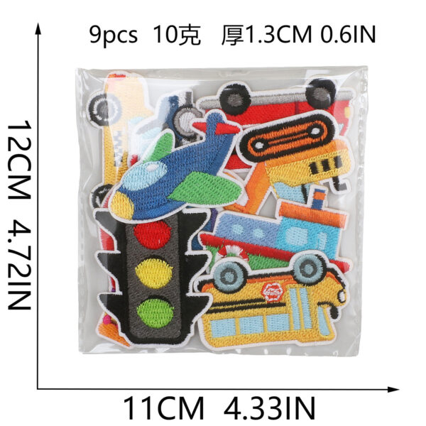 oly-334fbf337fa19afb6c8eea84ecf762e5 Wholesale Transportation Theme Embroidery Patches for Clothing Stylish Decorative Accessory Gift