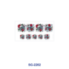 Wholesale 8pcs Mixed Gothic Rose Butterfly Print 3oz Cup Stickers Wrap