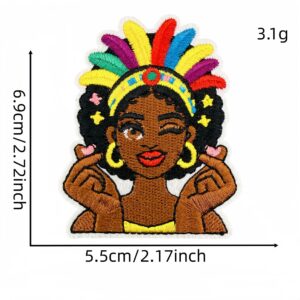 Black girl applique 12#