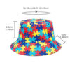 Wholesale Brick Pattern Double Sided Fisherman Hat Trendy Sun Hat Fashion Accessory for Gift and Boutique Resale