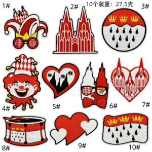 Set of 10 cloth stickers