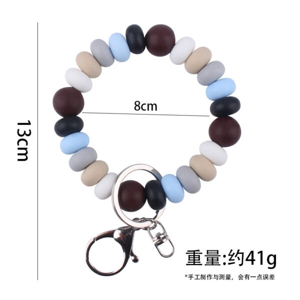 oly-33897390392ab804d9d1eb2ae24e4799 Wholesale Silicone Cartoon Spacer Bead Bracelet Keychain Korean Style DIY Fashion Accessory for Gifts