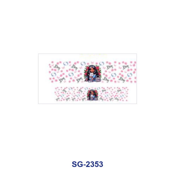 Wholesale 8pcs Mixed Zodiac Cartoon Girl Floral Decor Print 3oz Cup Stickers Wrap OLY Exclusive