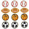 Wholesale Embroidered Towel Patches with Gold Trim for Kids Clothing Decoration